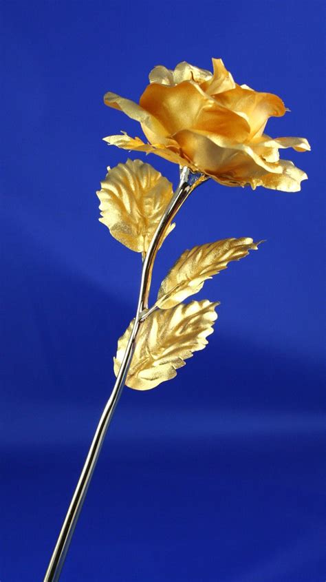 Pure Gold Leaf Roses And Carnations Pure24k