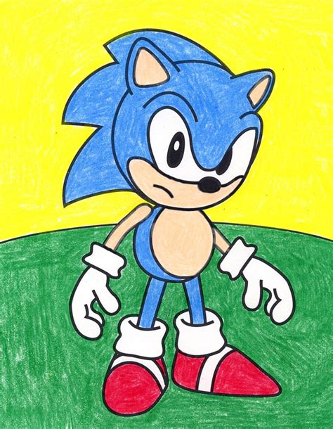 Simple The Best Way To Draw Sonic Tutorial Video And Sonic Coloring Web