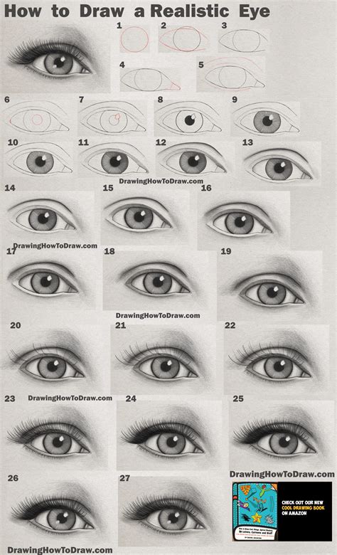 How To Draw An Eye Realistic Female Eye Step By Step Drawing Tutorial How To Draw Step By