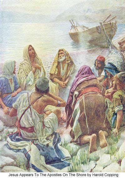 Jesus Appears To The Apostles On The Shore By Harold Copping Bible