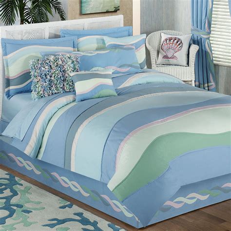 Waves Lightweight Coastal Comforter Set Comforter Sets Coastal