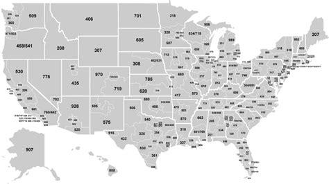 USA Area Code Map Maps On The Web