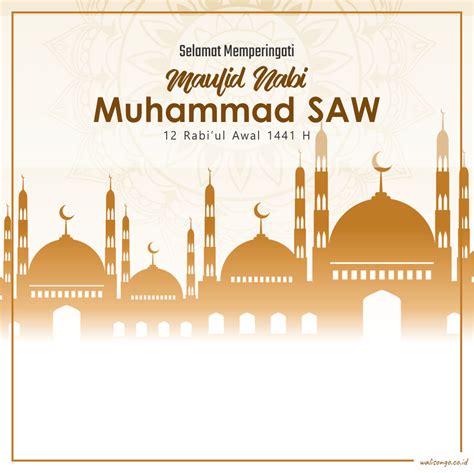 Desain Poster Kartu Ucapan Maulid Nabi Muhammad 2019 Terbaru