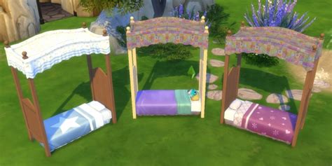 Canopy Toddler Bed By Biguglyhag At Simsworkshop Sims 4 Updates