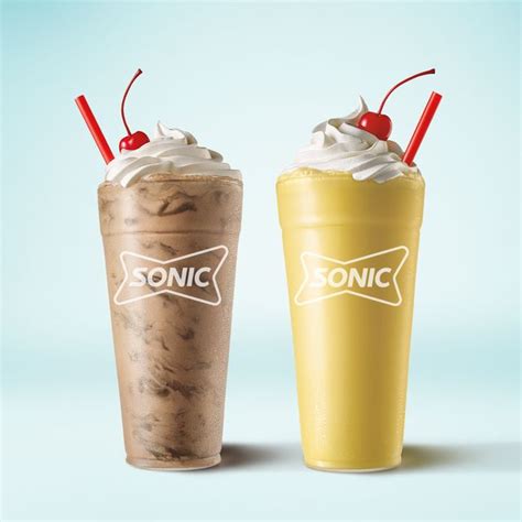 Sonic Has Two New Summer Milkshakes With Chocolate Brownie And Yellow Cake Batter