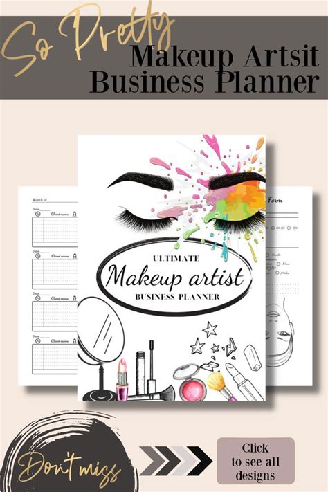 Salon Business Business Planner Business Finance Makeup Artist