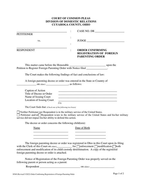 Form H560 Fill Out Sign Online And Download Fillable Pdf Cuyahoga