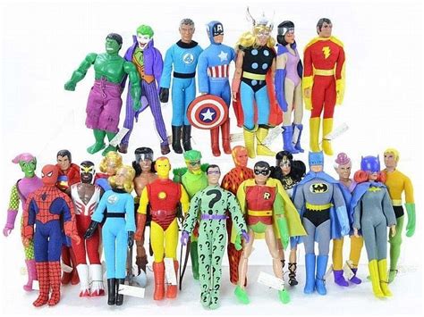 24 Pc 1970s Mego Doll Heroes And Villains Lot Action Figures Nerd