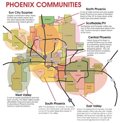 Phoenix Metro Communities The Neighbourhood Map Area Map