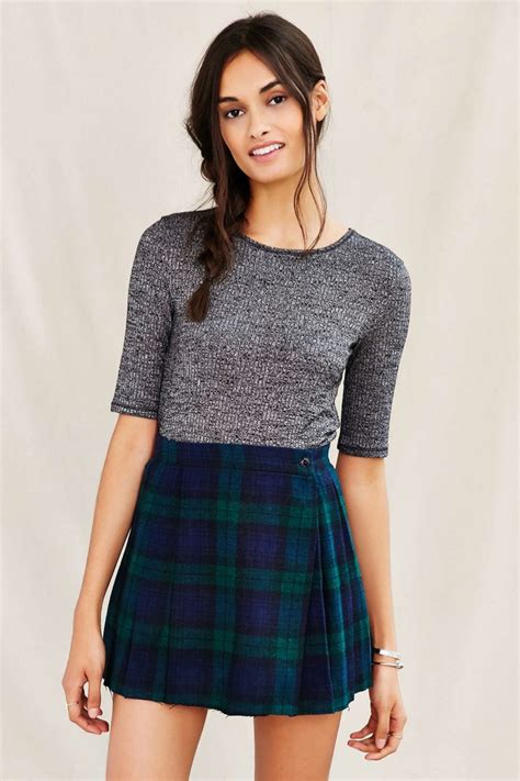 Shop Mini Plaid Skirts