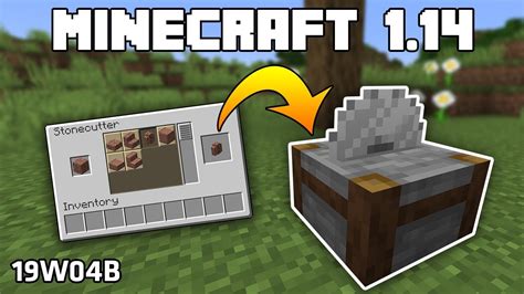 You need 1 iron ingot + 3 stones to craft a stonecutter. Minecraft 1.14 - Snapshot 19w04b: FUNKČNÍ STONECUTTER ...
