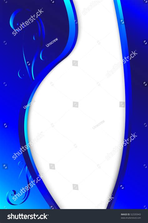 Blue Abstract Background Clip Art Stock Vector Illustration 52335943