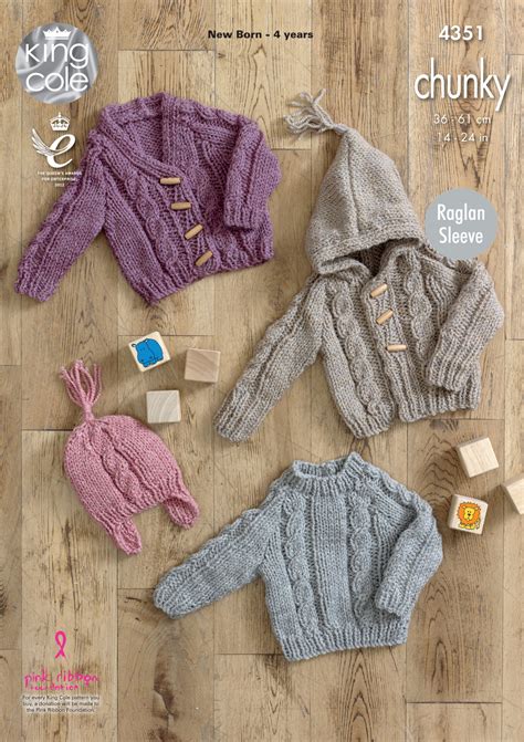 Knitting no need to knit sleeves separately. King Cole Baby Knitting Pattern Raglan Sleeve Sweater ...