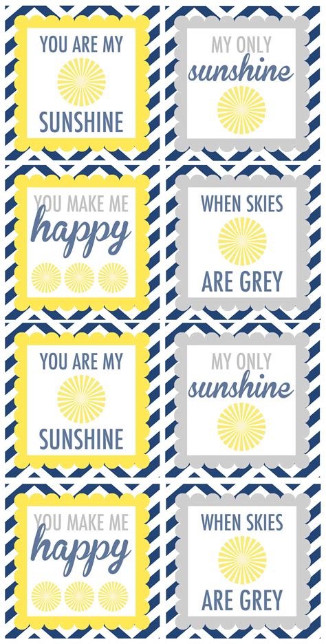 We offer a wide variety You Are My Sunshine Baby Shower Printables - How to Nest ...