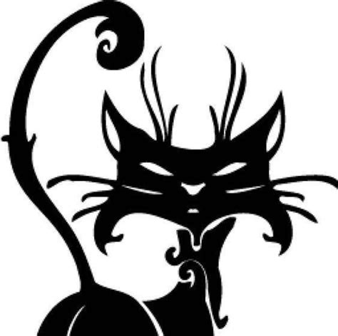 Diy Black Cat Vinyl Decal Halloween Siamese Cat Decal Etsy