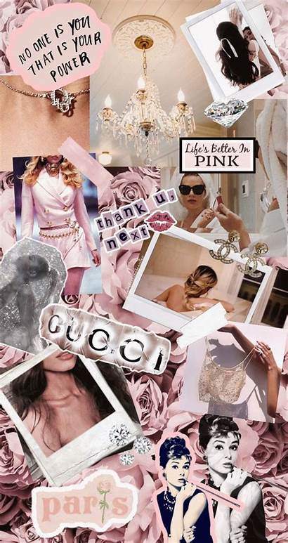 Glam Iphone Girly Aesthetic Wallpapers Vogue Collage