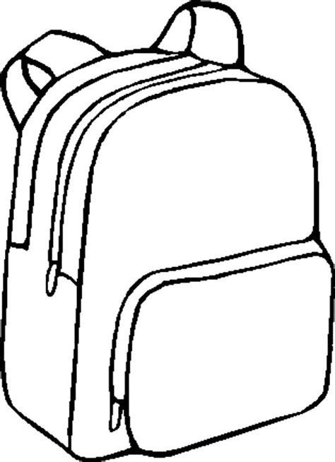 School Bag Coloring Pages At Free Printable