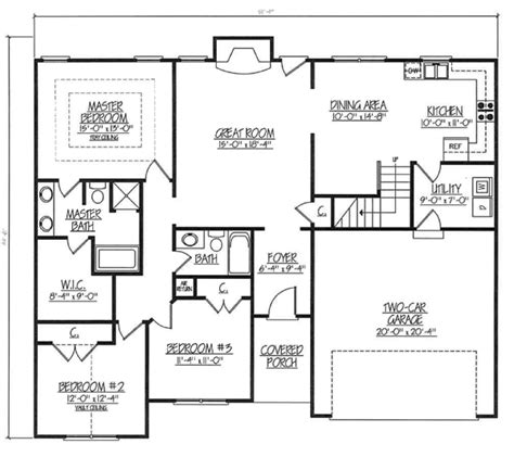 2000 Sq Ft Ranch Floor Plans Floorplansclick