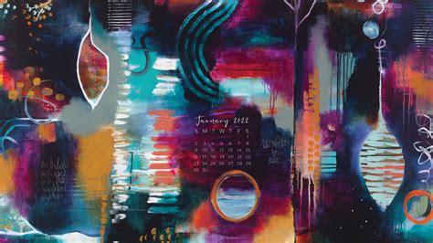 Your January Desktop Calendar Is Here Flora Bowley