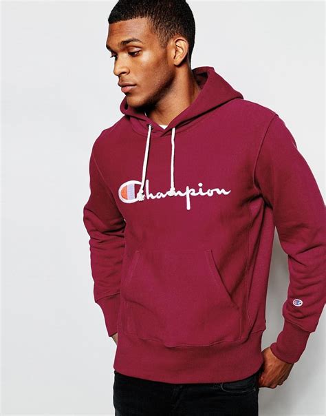 Codes promo, ventes flash, livraison offerte, trouvez le produit de vos rêves à prix réduit ! Champion - Sweat à capuche avec logo manuscrit - CHAMPION ...