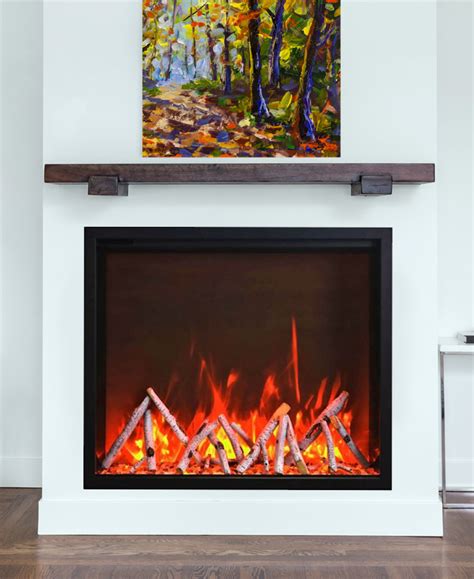 Stunning displays of flames on driftwood logs will light up the room in an instant, creating a warm setting in your home. Cambridge 48 inch Electric Fireplace