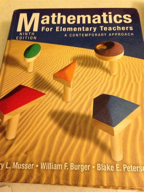 My Math Textbook Math Textbook Elementary Teacher Math