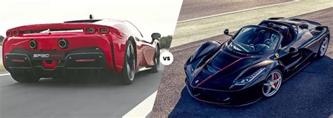 Ferrari Sf Stradale Vs Laferrari Compare Performance Power Style