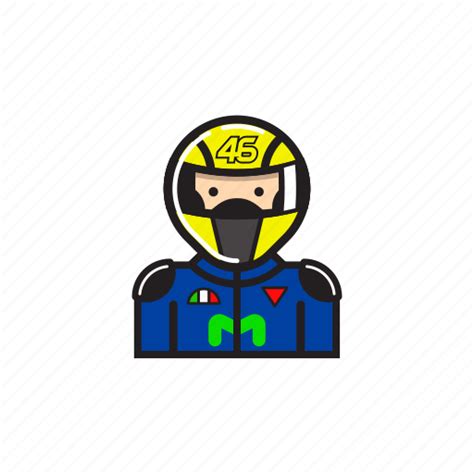 Legend Motogp Rider Valentino Rossi Winner Icon Download On