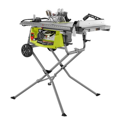 Buy Ryobi 15 Amp 10 In Expanded Capacity Table Saw With Rolling Stand