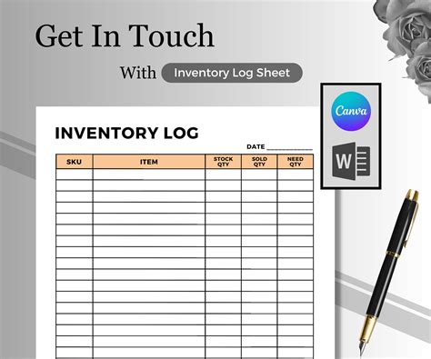 Inventory Management Inventory Tracker Inventory Sheet Etsy
