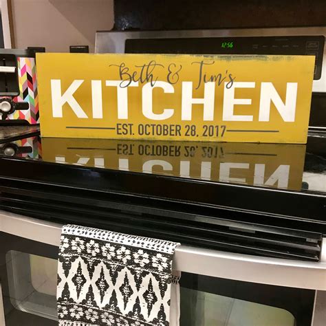 Kitchen Sign Personalized Kitchen Sign Custom Kitchen Sign
