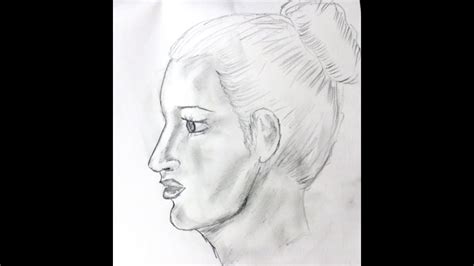 How To Draw A Realistic Face Side View Easy Face