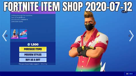 Summer Drift Skin Is Back Fortnite Item Shop 2020 07 12 Youtube