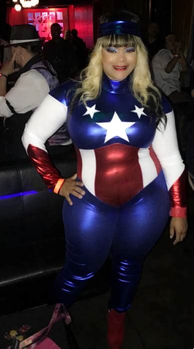 Womens American Beauty Superhero Costume Marvel Jumpsuit