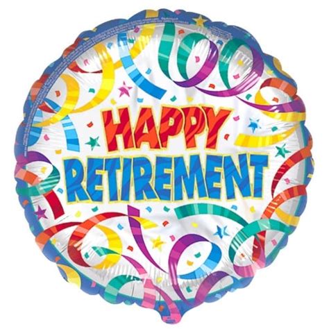 18″ Happy Retirement Party Streamers Foil Balloon Balloon Warehouse