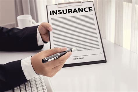 Staff Recommended The Benefits Of Insurance Coverage Stock Image
