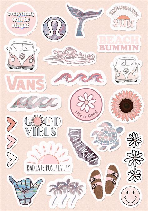 Small And Large Aesthetic Stickers For Phone Case 11 Inc Etsy