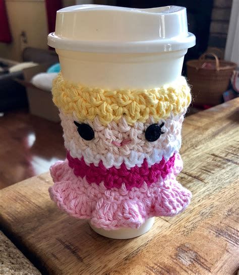 Sleeping Beauty | Cup cozy pattern, Fun crochet projects, Coffee cup cozy