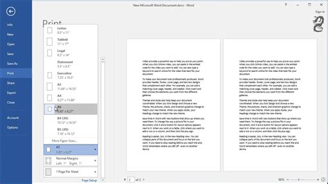 How To Print Two A5 Pages On Single A4 Page In Word Youtube
