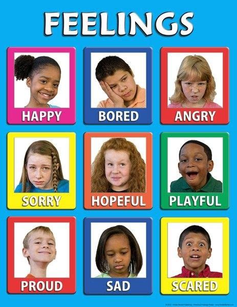 Preschool Feelings 30 Mini Posters Feelings Preschool Emotions