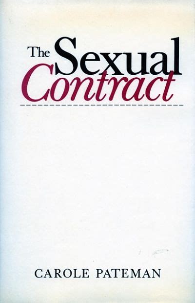 Carole Pateman Y El Contrato Sexual El Pacto Patriarcal Levadura