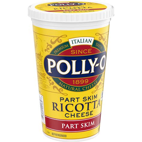 Polly O Cheese Part Skim Ricotta Cheese 32 Oz Tub