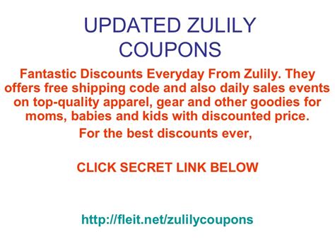 Zulily Coupon Code Promo Code Discount Code November 2012 December 20
