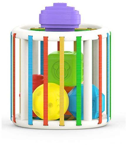 Generic Shape Sorting Toy Motor Skill Tactile Touch Toy Soft Cube