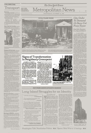 Signs Of Transformation In Neighborly Greenpoint The New York Times