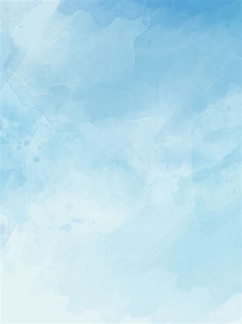 Tinta Cielo Azul Nubes Blancas Formato De Fondo Dibujado A Mano Blue