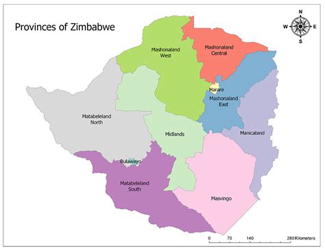 Detailed large political map of zimbabwe showing names of capital cities, towns, states, provinces and boundaries of neighbouring countries. Zimbabwe Political Map and Regions | Mappr