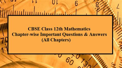 Cbse Class Maths Chapter Wise Important Questions With Solution Pdf Hot Sex Picture