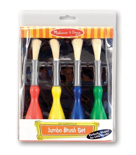 Jumbo Paint Brushes Set Of 4 Teton Toys