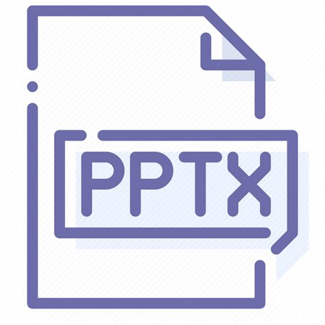 Extension File Pptx Presentation Icon Download On Iconfinder